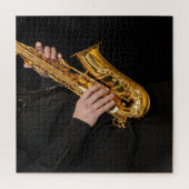 Saxophone Player geeft Saxophonist jazz af Legpuzzel (Verticaal)