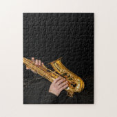 Saxophone Player geeft Saxophonist jazz af Legpuzzel (Verticaal)