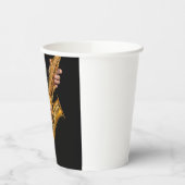 Saxophone Player geeft Saxophonist jazz af Papieren Bekers (Links)