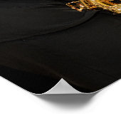 Saxophone Player geeft Saxophonist jazz af Poster (Hoek)