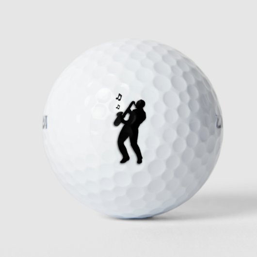 Saxophone Player Golfballen (Voorkant)