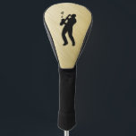 Saxophone Player Golfheadcover<br><div class="desc">Muziek de Universele taal - geweldig silhouet van een sax-speler die muziek maakt met notities achteraan</div>