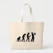Saxophone Player Grote Tote Bag (Voorkant)