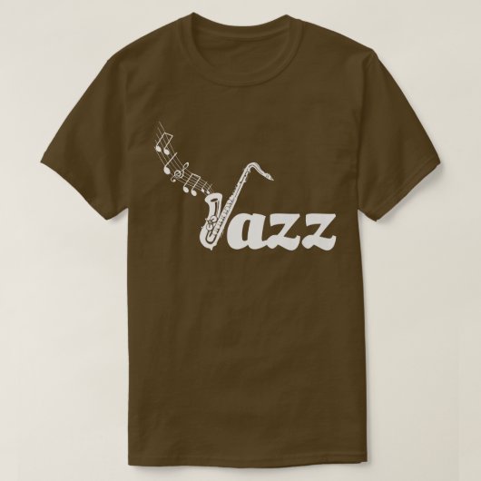 Saxophone Player Jazz Music Musical Notes2783 T-shirt (Design voorkant)