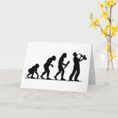 Saxophone Player Kaart (Gele Bloem)