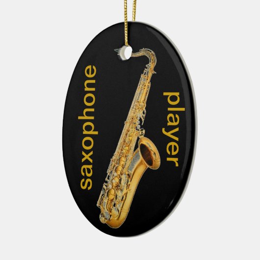 Saxophone Player Keramisch Ornament (Links)
