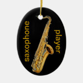 Saxophone Player Keramisch Ornament (Voorkant)