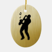 Saxophone Player Keramisch Ornament (Voorkant)