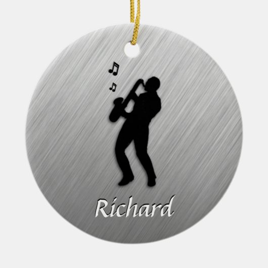 Saxophone Player Keramisch Ornament (Voorkant)