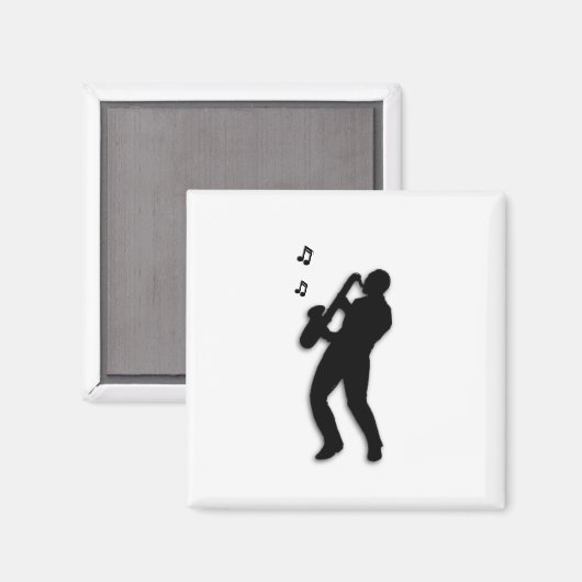 Saxophone Player Magneet (Voorkant / Achterkant)