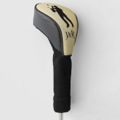 Saxophone Player Monogram Golfheadcover (Schuin)