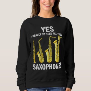 Saxophone Player Music Instrument Jazz Musician SA Trui