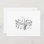 Saxophone Player Musical Instrument Musician Gift Briefkaart (Voorkant / Achterkant)