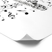 Saxophone Player Musical Instrument Musician Gift Poster (Hoek)