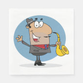 Saxophone Player Musician Servet (Voorkant)