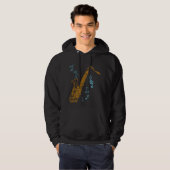 Saxophone Player-muzikant Jazz Music Art Hoodie (Voorkant volledig)