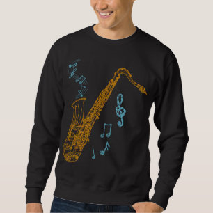 Saxophone Player-muzikant Jazz Music Art Trui
