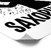 Saxophone Player | Muzikant voor muziekinstrumente Poster (Hoek)