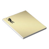 Saxophone Player Notitieblok (Schuin)