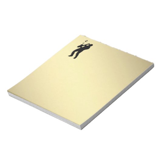 Saxophone Player Notitieblok (Linkerzijde)