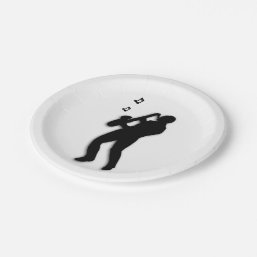 Saxophone Player Papieren Bordje (Gekanteld)