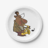 Saxophone Player Papieren Bordje (Voorkant)