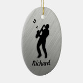 Saxophone Player Personal Keramisch Ornament (Rechts)