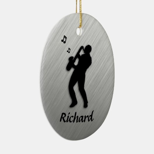 Saxophone Player Personal Keramisch Ornament (Rechts)