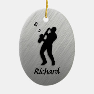 Saxophone Player Personal Keramisch Ornament