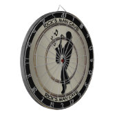 Saxophone Player Personal Man Cave Regulation Dartbord (Voorkant Links)