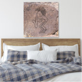 Saxophone Player Petroglyph Canvas Afdruk (Insitu (Slaapkamer))