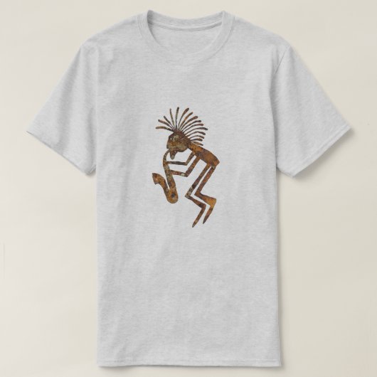 Saxophone Player Petroglyph T-shirt (Design voorkant)