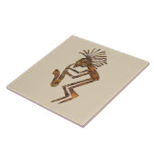 Saxophone Player Petroglyph Tegeltje (Zijkant)