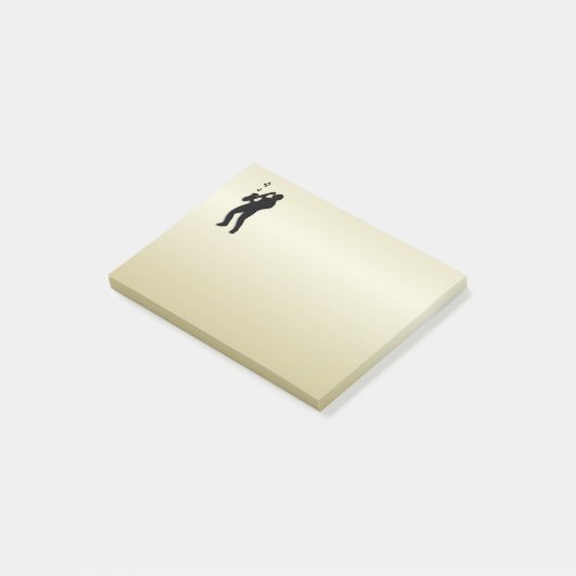 Saxophone Player Post-it® Notes (Schuin)