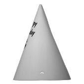 Saxophone Player Silver Birthday Party Feesthoedjes (Rechts)