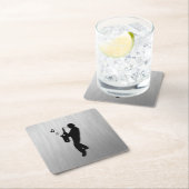 Saxophone Player Silver Kartonnen Onderzetters (Insitu)