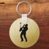 Saxophone Player Sleutelhanger (Voorkant)