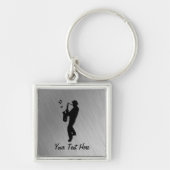 Saxophone Player Sleutelhanger (Voorkant)