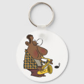 Saxophone Player Sleutelhanger (Achterkant)