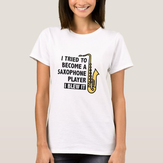 Saxophone Player T-shirt (Voorkant)
