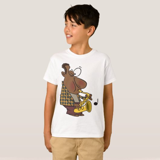 Saxophone Player T-shirt (Voorkant volledig)