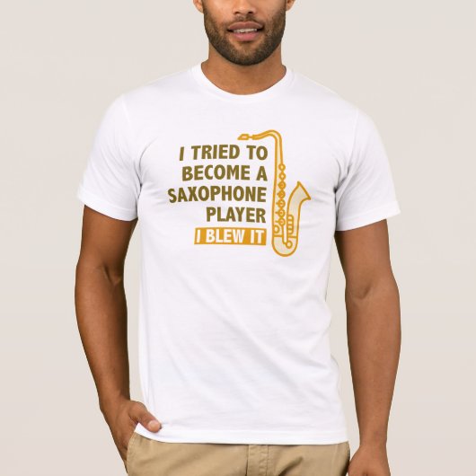 Saxophone Player T-shirt (Voorkant)