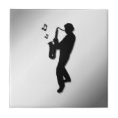 Saxophone Player Tegeltje (Voorkant)