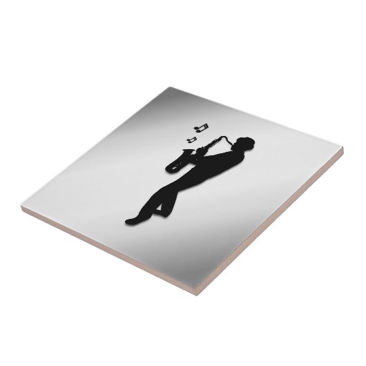 Saxophone Player Tegeltje (Zijkant)