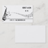 Saxophone Player-Visitekaartjes Visitekaartje (Voorkant / Achterkant)