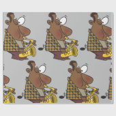 Saxophone Player Wrapping Paper Cadeaupapier (Vlak)