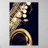 Saxophone Poster Print (Voorkant)