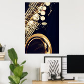 Saxophone Poster Print (Thuiskantoor)