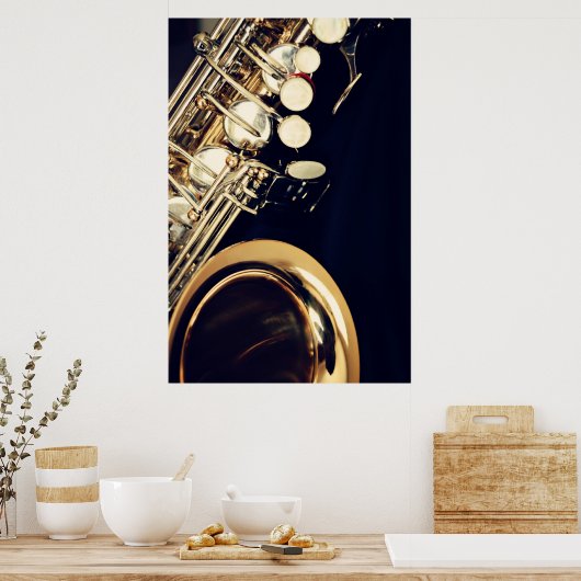 Saxophone Poster Print (Keuken)