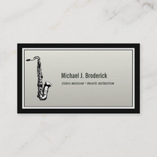 Saxophone Professional Musicus Visitekaartje